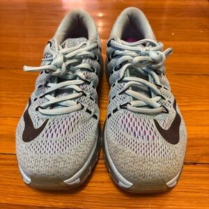 Nike Gray and Purple Women's Athletic Shoes